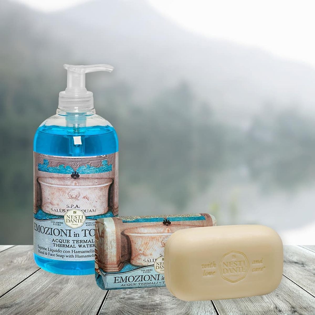 Pompe à savon à l'eau thermale Nesti dante emozioni 500ml