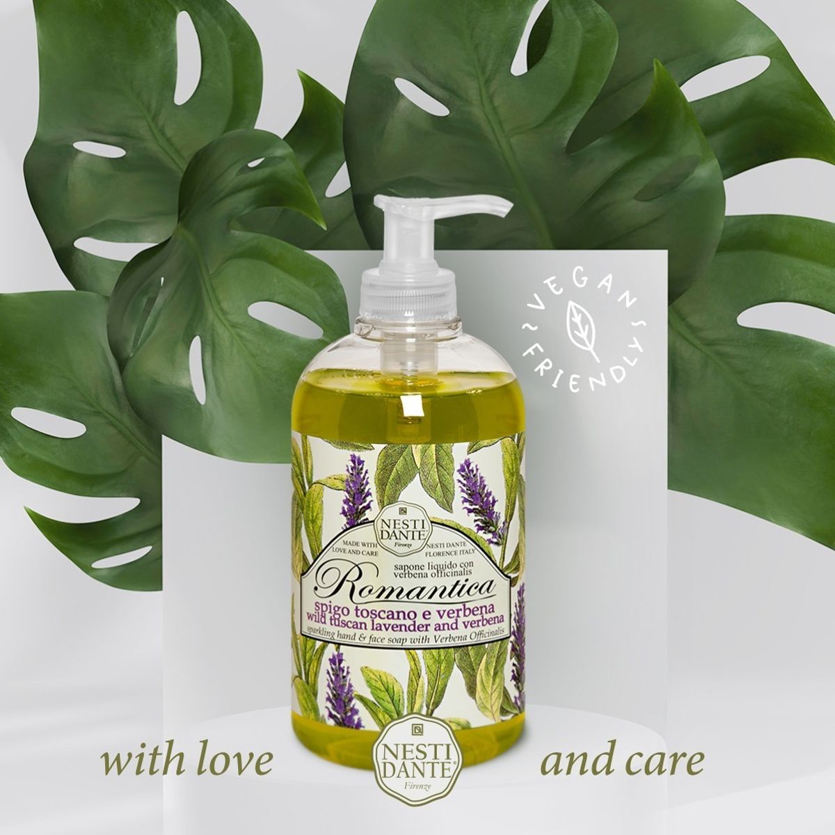 Pompe à savon Nesti dante Romantica verveine 500ml