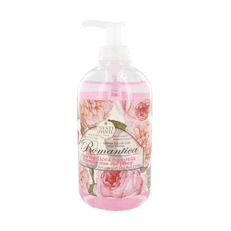 Pompe à savon Nesti dante Romantica rose pivoine 500ml
