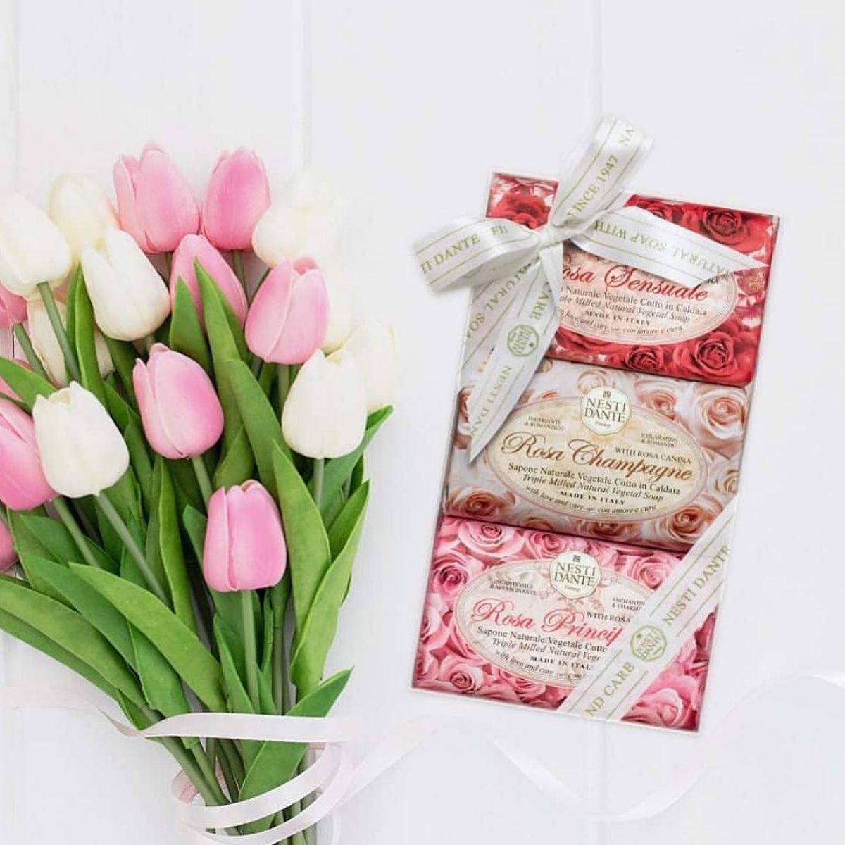 Nesti dante coffret cadeau savon rosa 3x150gr.