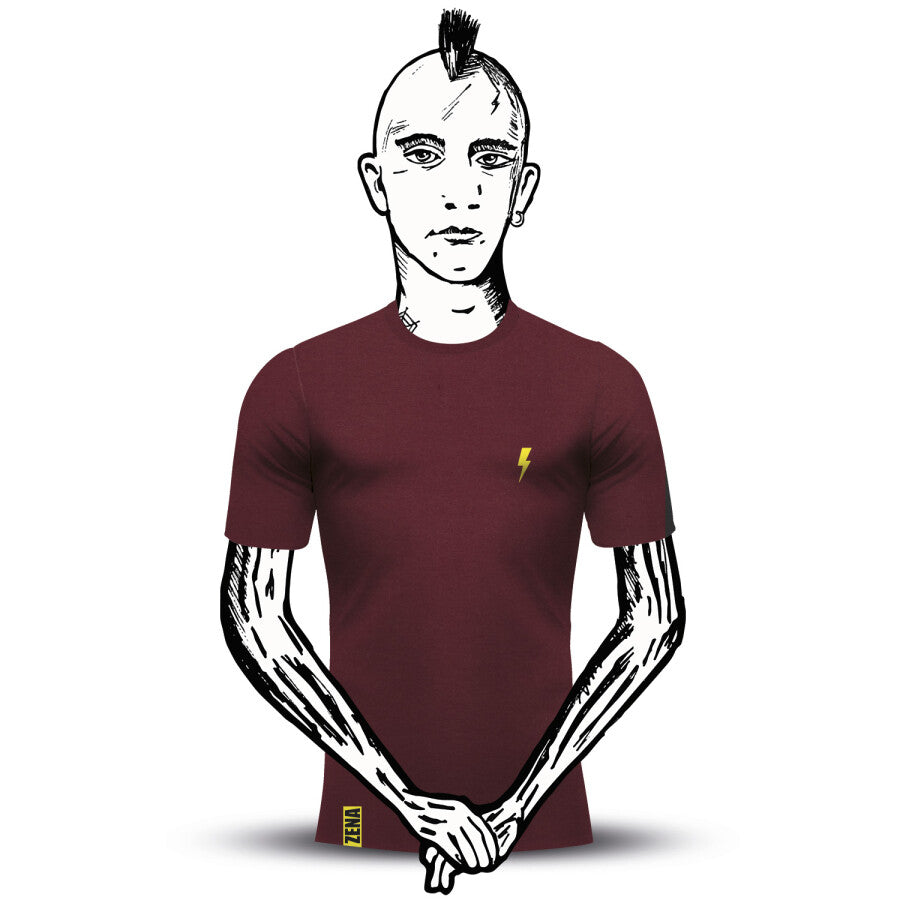 Zena t-shirt flash burgundy m