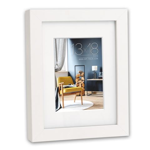 Frame di foto ZEP V5957W Niki White 9x13 13x18 cm