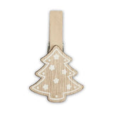 Zep Christmas Kit Wood Clips Brown LK39B 8 stykker