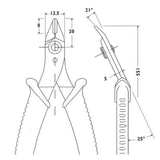 Pinces coupantes Piergiacomi | 138 mm | précision | 1 pièce - pg-tr30 pg-tr30
