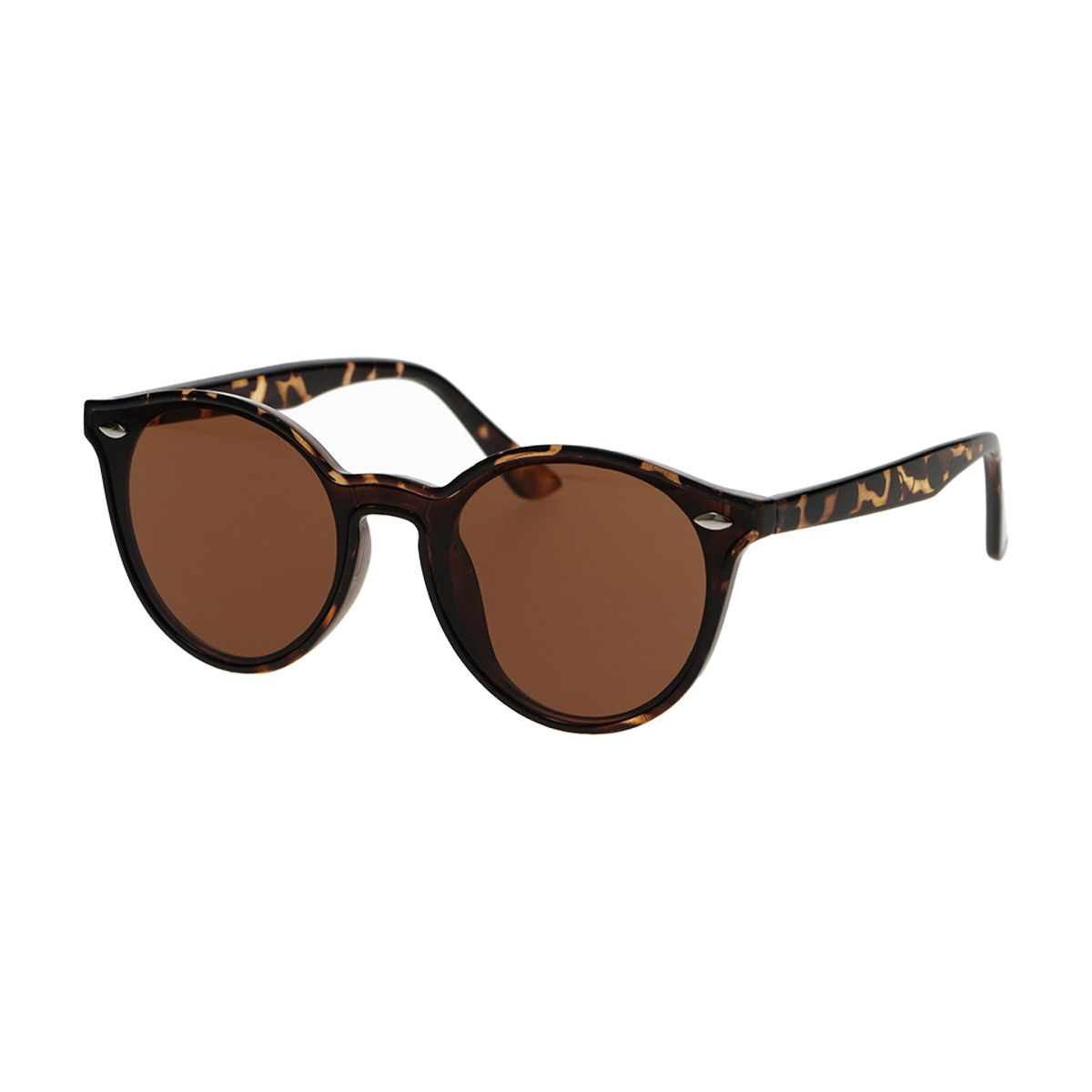 Lunettes de soleil Spectrum rondes tortue marron dames