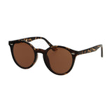Lunettes de soleil Spectrum rondes tortue marron dames