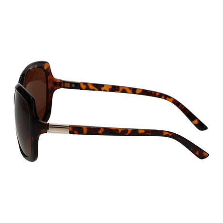 Lunettes de soleil Spectrum ovales grande tortue marron dames