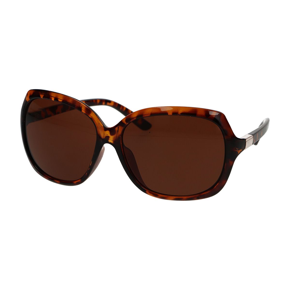 Lunettes de soleil Spectrum ovales grande tortue marron dames