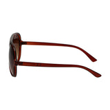 Lunettes de soleil Spectrum vintage pilote dégradé marron dames