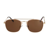 Spectrum lunettes de soleil pilote carré rose métal marron dames