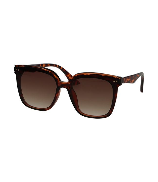Lunettes de soleil Spectrum tortue déclaration chic dégradé marron femme