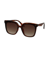 Lunettes de soleil Spectrum tortue déclaration chic dégradé marron femme