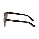 Lunettes de soleil Spectrum carrées tortue noir mat dames