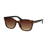 Lunettes de soleil Spectrum carrées tortue noir mat dames