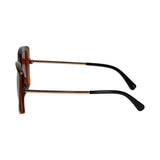 Lunettes de soleil Spectrum papillon dégradé tortue marron dames