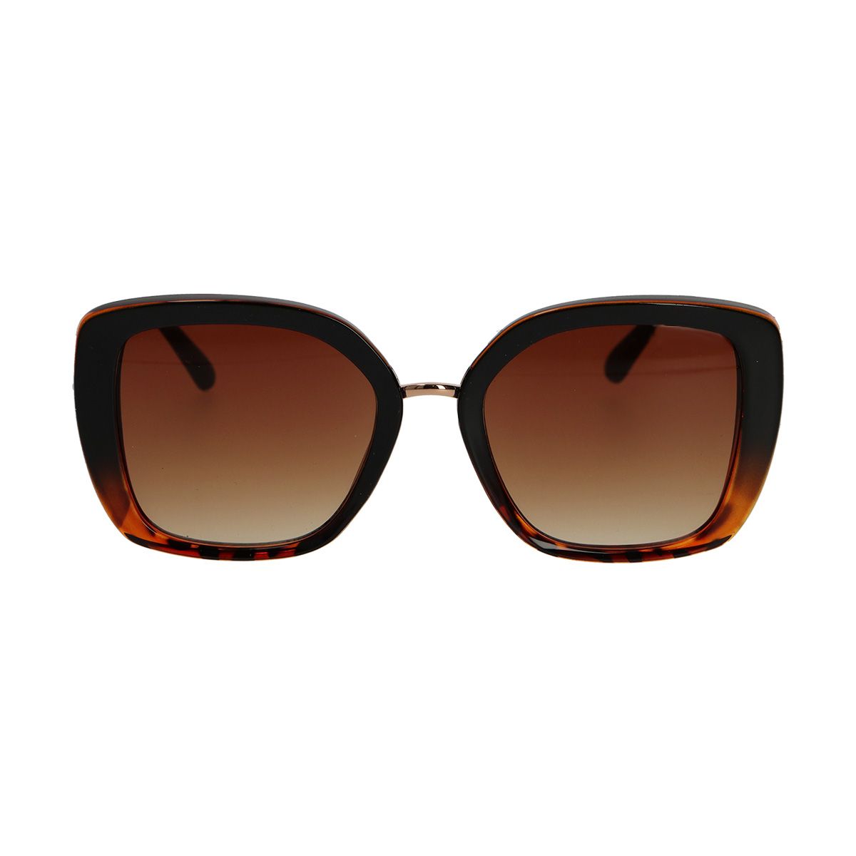 Lunettes de soleil Spectrum papillon dégradé tortue marron dames