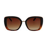 Lunettes de soleil Spectrum papillon dégradé tortue marron dames