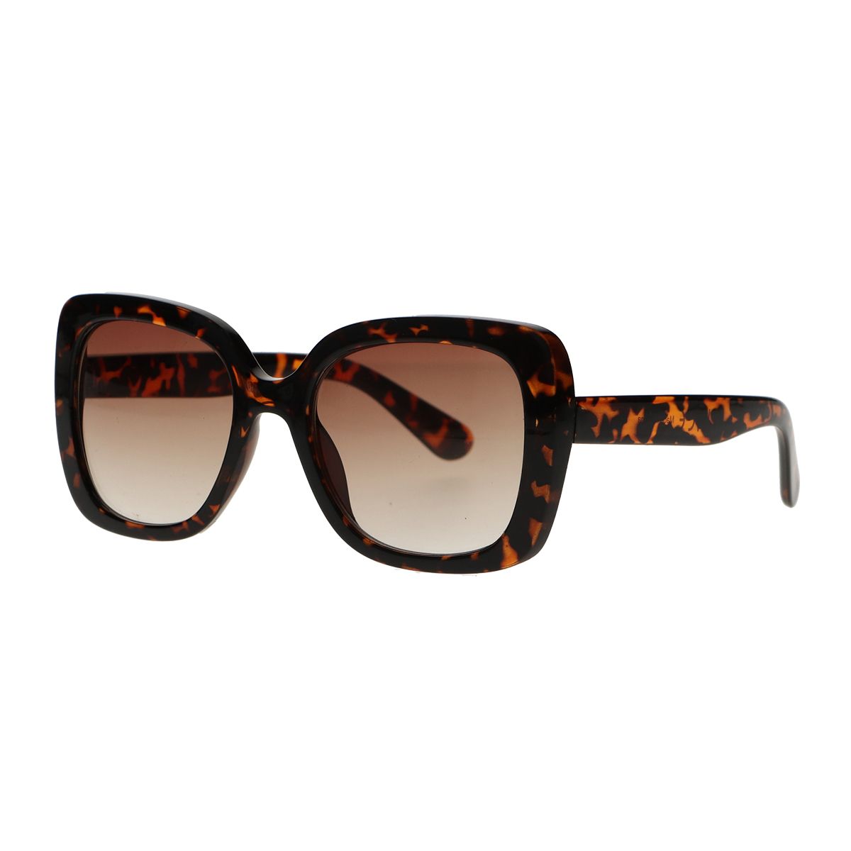 Lunettes de soleil Spectrum déclaration papillon tortue verre marron dames