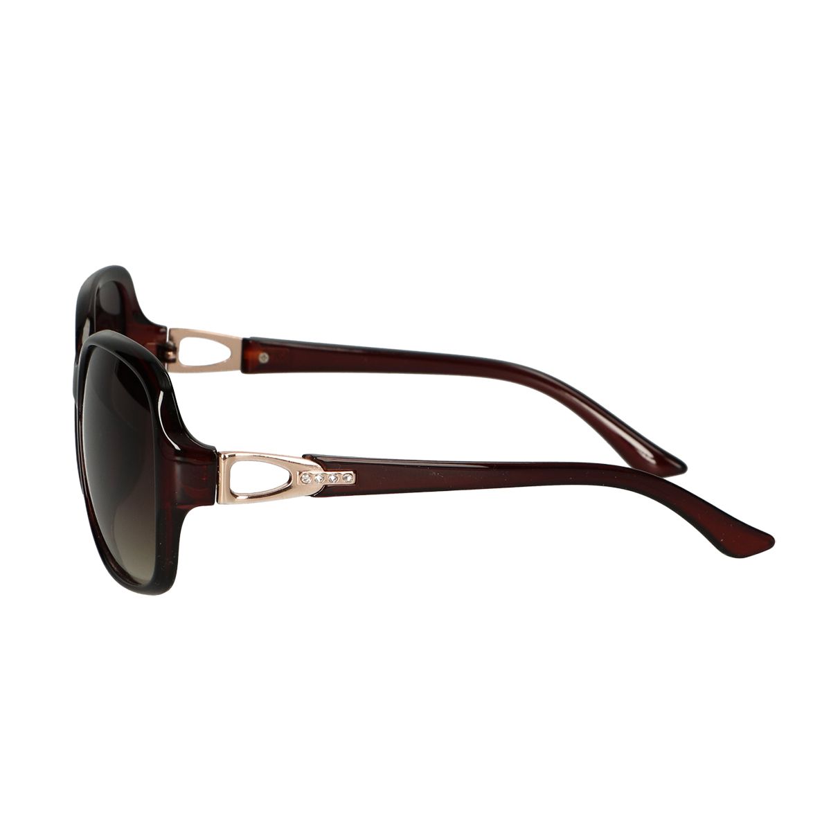 Lunettes de soleil Spectrum marron foncé rondes dames