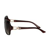 Lunettes de soleil Spectrum marron foncé rondes dames