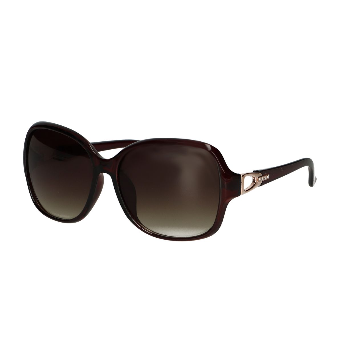 Lunettes de soleil Spectrum marron foncé rondes dames