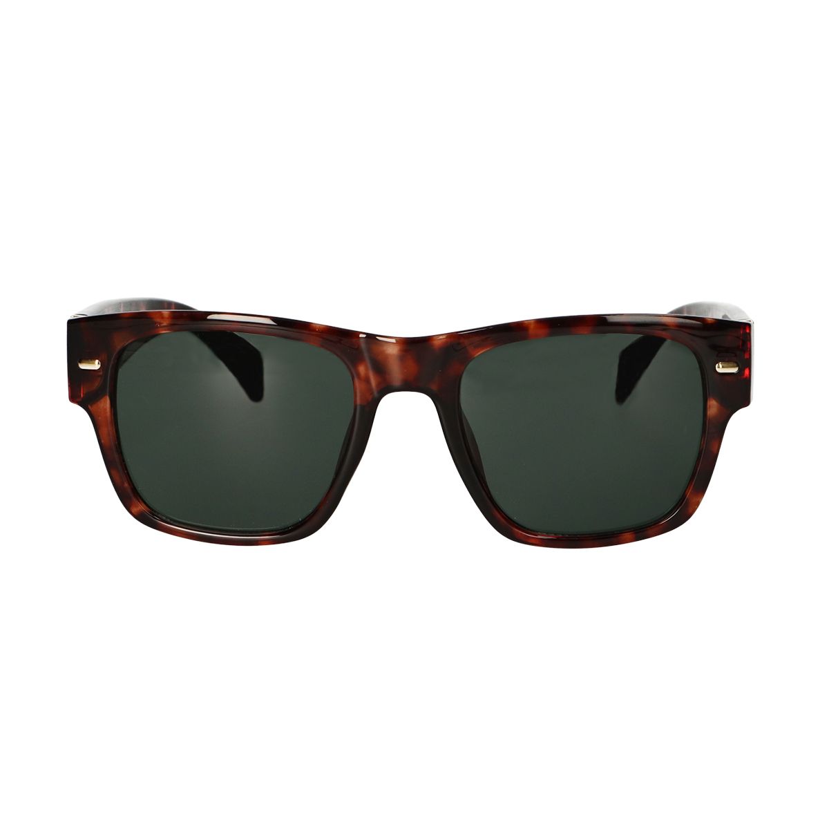 Lunettes de soleil Spectrum marron havana larges dames