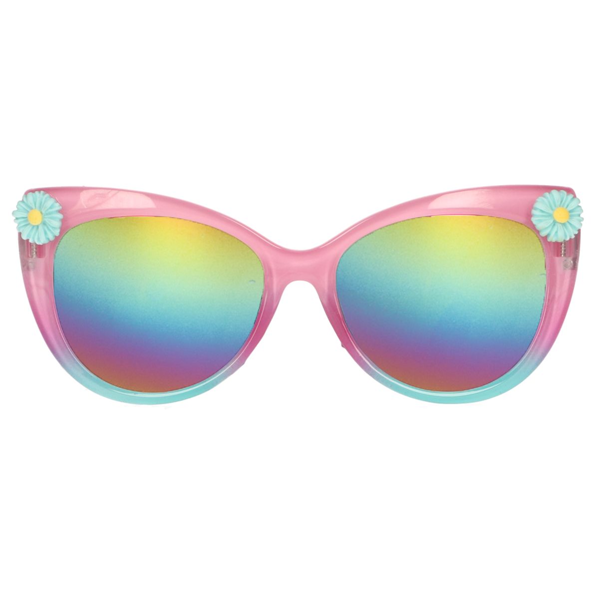 Lunettes de soleil Spectrum rose bleu fleurs filles