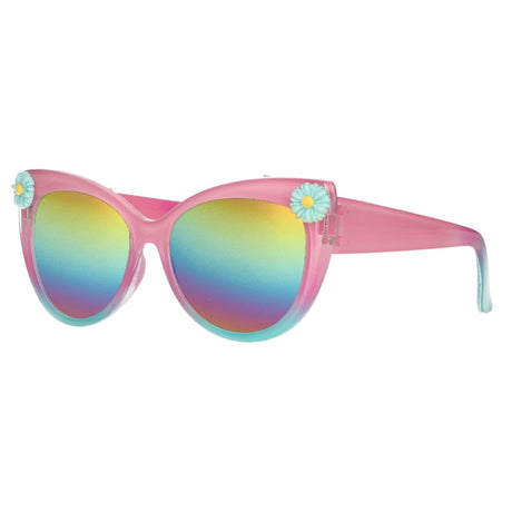 Lunettes de soleil Spectrum rose bleu fleurs filles