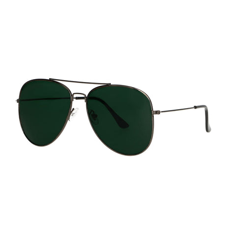 Lunettes de soleil Spectrum pilote verre vert argent
