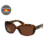 Lunettes de soleil polarisées Spectrum ovales tortue marron dames