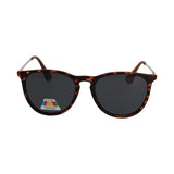 Lunettes de soleil polarisées Spectrum rondes tortue or gris dames