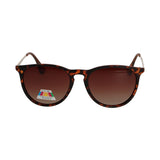Lunettes de soleil polarisées Spectrum rondes tortue doré marron dames