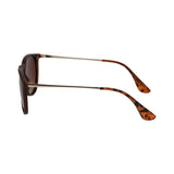 Lunettes de soleil polarisées Spectrum rondes tortue doré marron dames