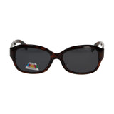 Lunettes de soleil polarisées Spectrum ovales tortue gris dames
