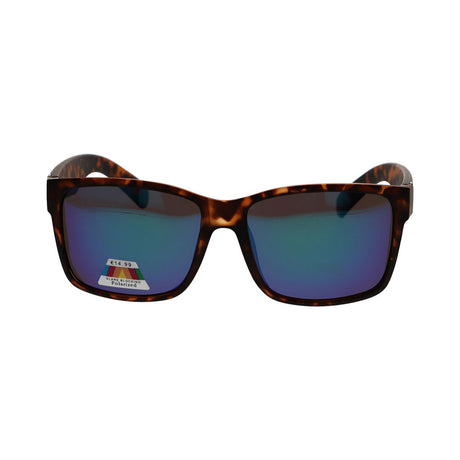 Lunettes de soleil polarisées Spectrum carré écaille bleu unisexe