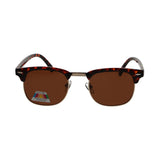 Lunettes de soleil polarisées Spectrum club square havana doré marron unisexe