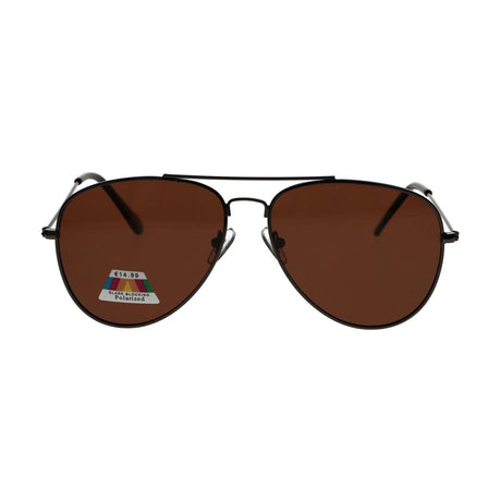 Lunettes de soleil polarisées Spectrum pilote noir marron homme