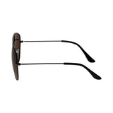 Lunettes de soleil polarisées Spectrum pilote noir marron homme