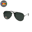 Lunettes de soleil polarisées Spectrum pilote noir vert homme