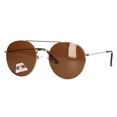 Lunettes de soleil polarisées Spectrum pilote verre marron unisexe