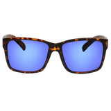 Spectrum polarized zonnebril vierkant tortoise blauw unisex