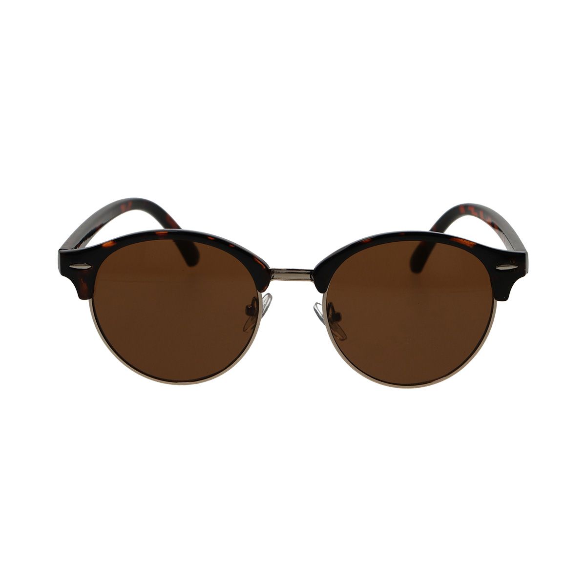 Lunettes de soleil Spectrum club rondes havane doré marron unisexe
