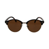 Lunettes de soleil Spectrum club rondes havane doré marron unisexe