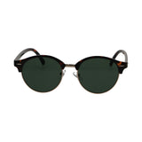 Lunettes de soleil Spectrum club rondes havane or vert unisexe