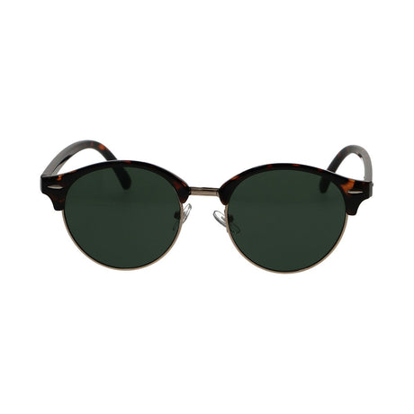 Lunettes de soleil Spectrum club rondes havane or vert unisexe