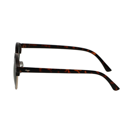 Lunettes de soleil Spectrum club rondes havane or vert unisexe