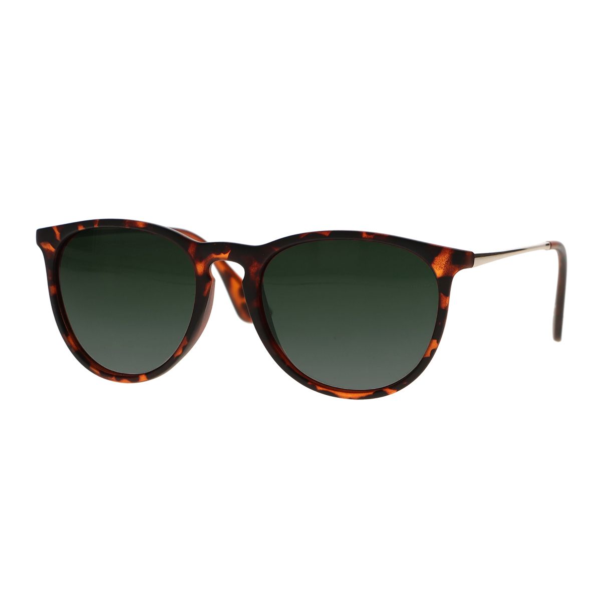 Lunettes de soleil Spectrum tortue or vert verre unisexe