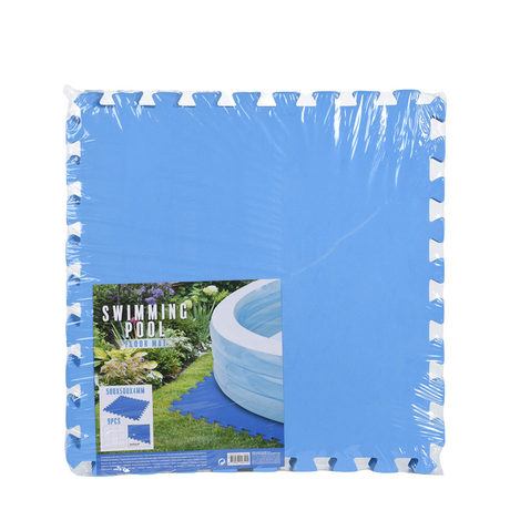 Carrelage piscine mousse bleu 50x50cm 9 pièces
