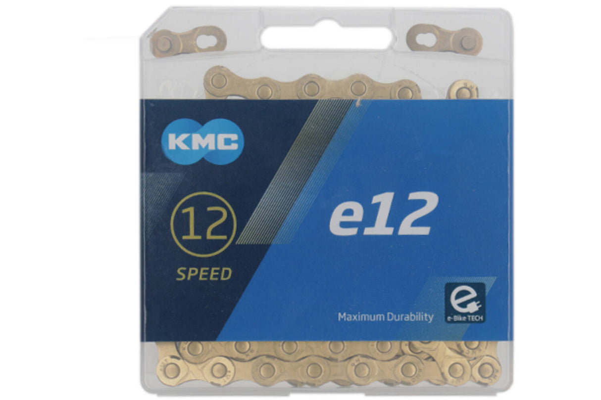 KMC Ketting E12 Ti-Ni Gold, 1 2x11 128, 130 links, 5.2mm pin, 12-speed