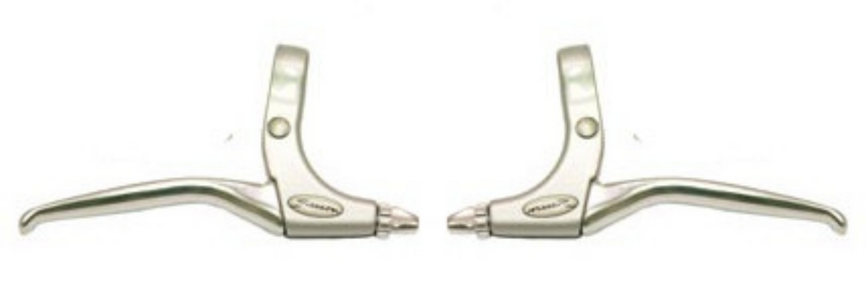 Saccon brake lever set, aluminum. silver.